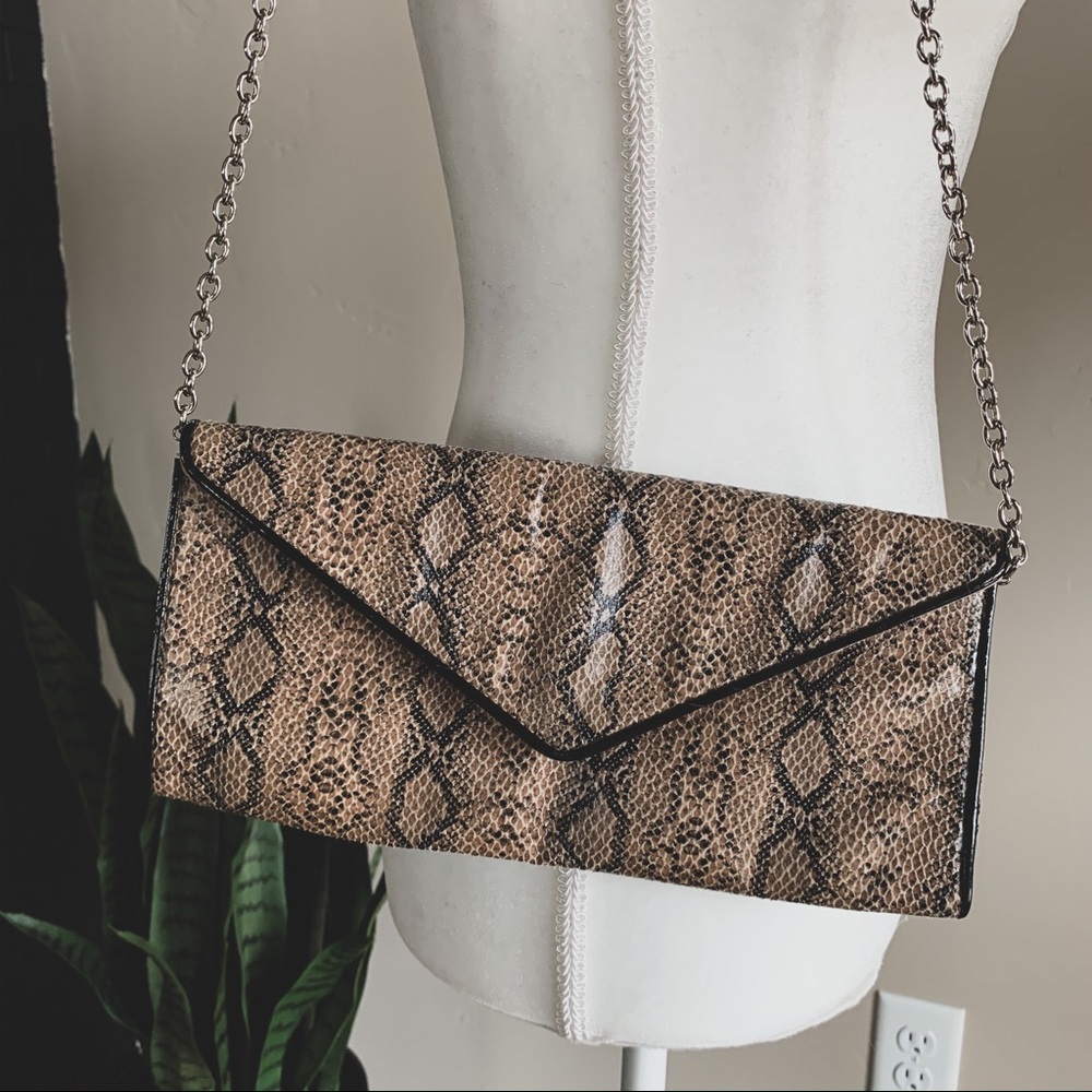 Vintage Snakeskin Clutch